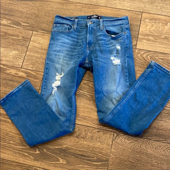 hollister slim straight jeans